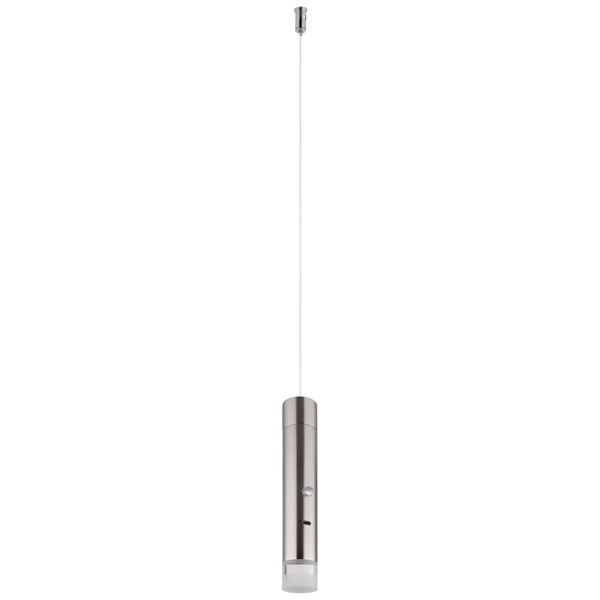 Globo - Luminária LED tátil recarregável e regulável 2 em 1 LED/2W/230/5V cromo mate