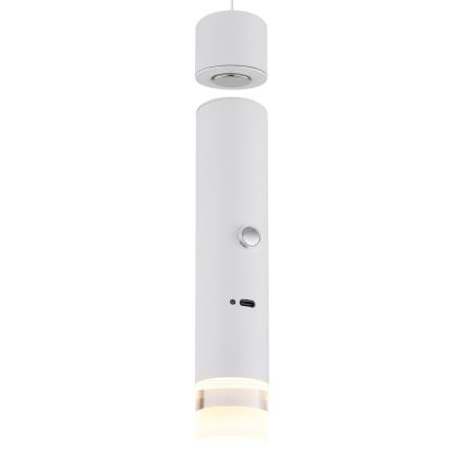 Globo - Candeeiro recarregável tátil dimerizável 2 em 1 LED/2W/230/5V branco