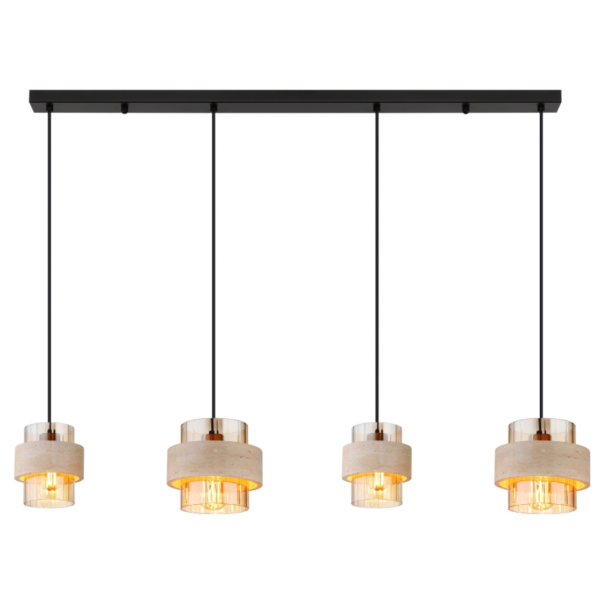 Globo - Lustre suspenso com cabo 4xE27/40W/230V