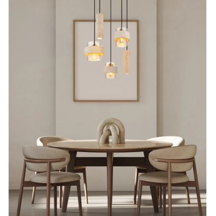Globo - Lustre suspenso por cabo 3xE27/40W/230V + 2xGU10/10W