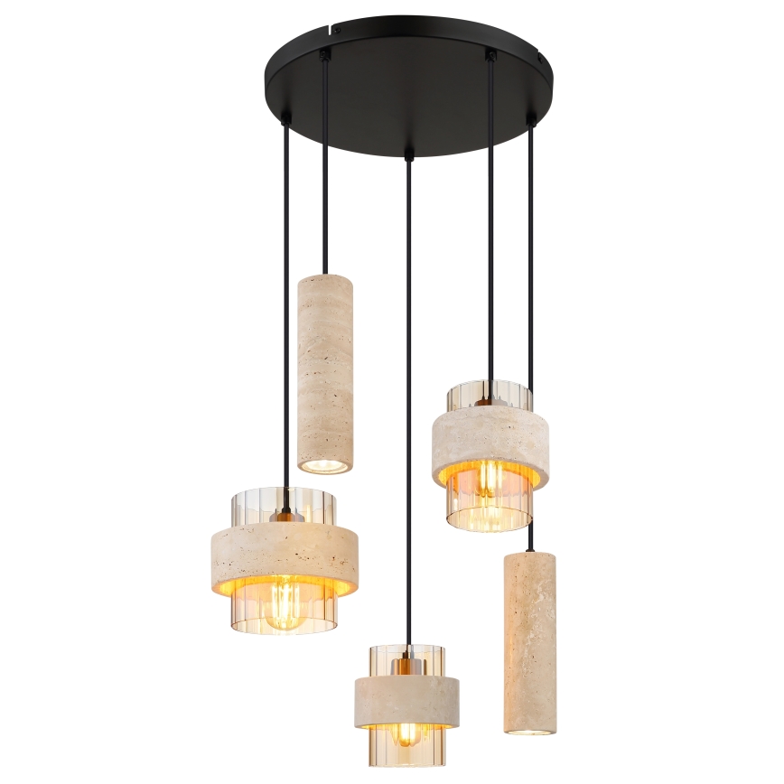 Globo - Lustre suspenso por cabo 3xE27/40W/230V + 2xGU10/10W