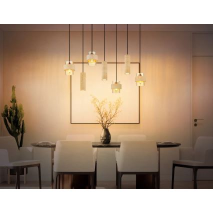 Globo - Lustre suspenso por cabo 4xE27/40W/230V + 3xGU10/10W