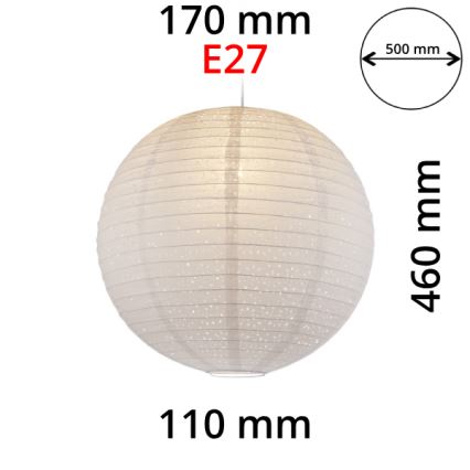 GLOBO 16911 - Abajur para candeeiro VARYS E27 diâmetro 50 cm