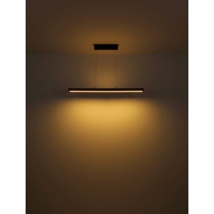 Globo - Lustre pendente tátil dimerizável suspenso por cabo LED/24W/230V + LED/3W 3000K, castanho