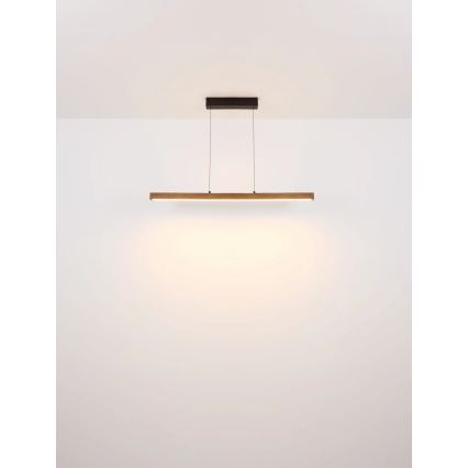 Globo - Lustre pendente tátil dimerizável suspenso por cabo LED/24W/230V + LED/3W 3000K, castanho