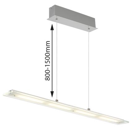 Globo - Lustre pendente LED regulável por toque em cabo LED/20W/230V 3000/4000/6500K