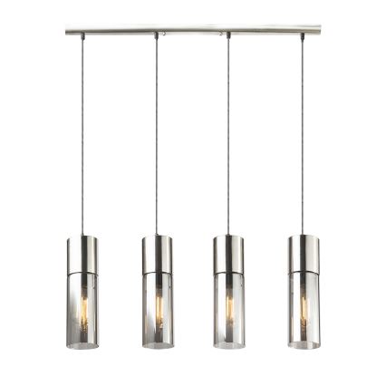 Globo - Candeeiro suspenso 4xE27/25W/230V cromado mate