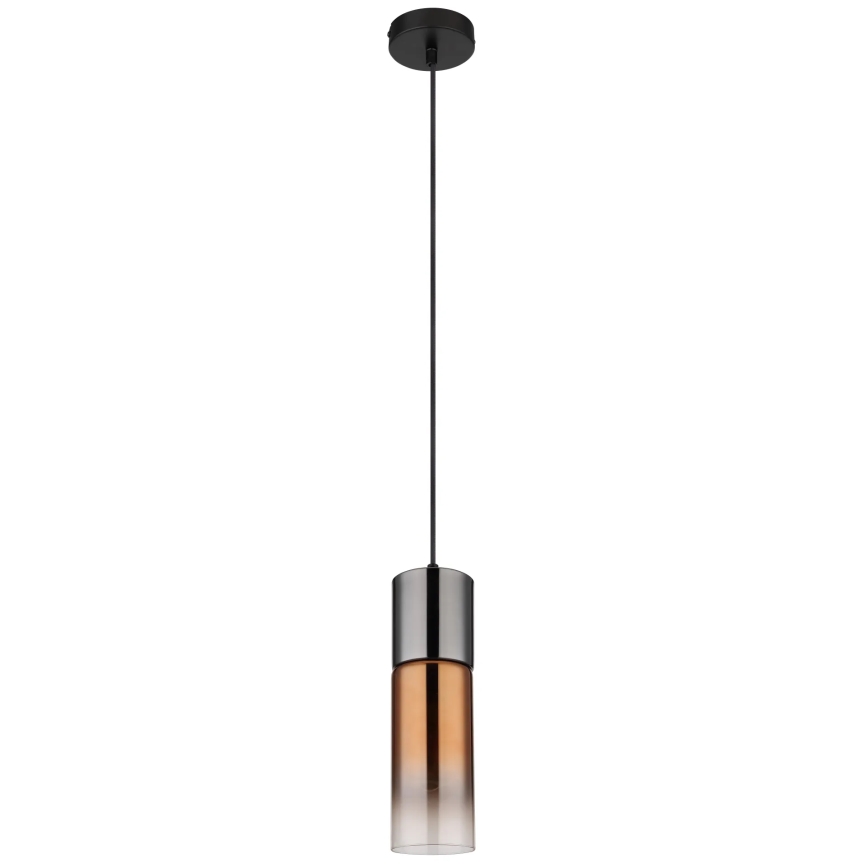 Globo - Candeeiro suspenso 1xE27/25W/230V diâmetro 10,5 cm preto/cobre