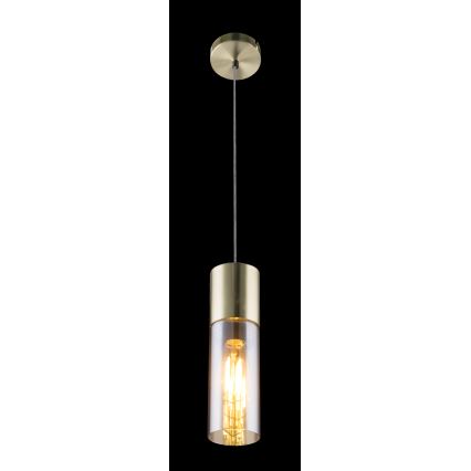 Globo - Candeeiro suspenso 1xE27/25W/230V diâmetro 10,5 cm latão