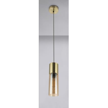 Globo - Candeeiro suspenso 1xE27/25W/230V diâmetro 10,5 cm latão