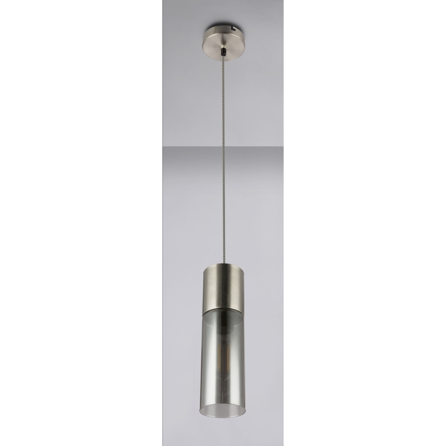 Globo - Candeeiro suspenso 1xE27/25W/230V diâmetro 10,5 cm cromado mate