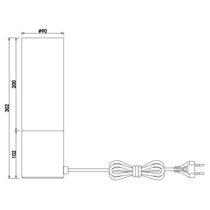 Globo - Candeeiro de mesa táctil 1xE27/25W/230V diâmetro 9 cm cromado mate
