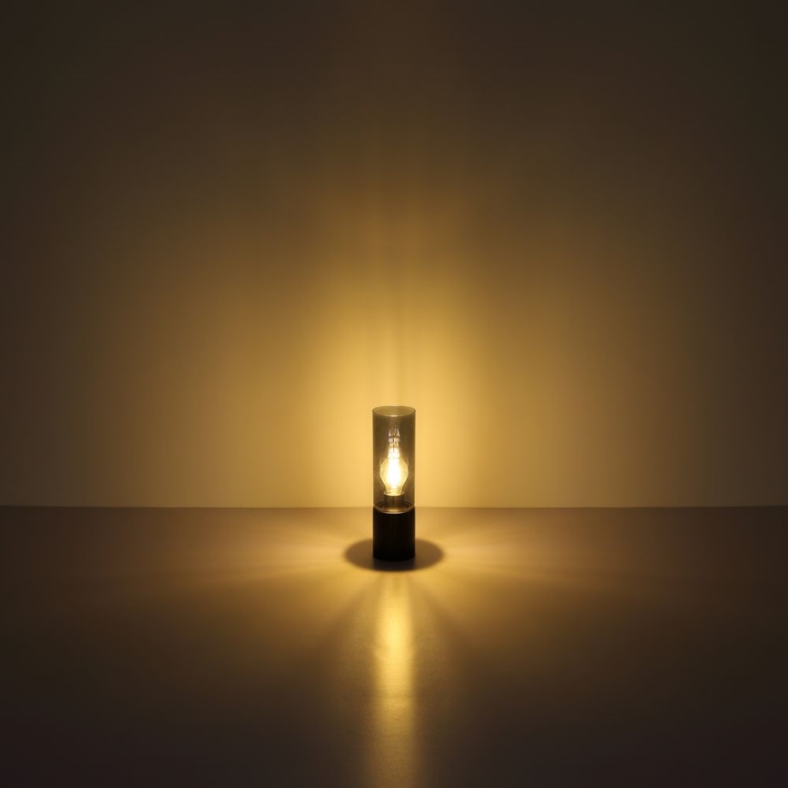 Globo - Candeeiro de mesa táctil 1xE27/25W/230V diâmetro 9 cm preto