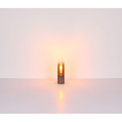 Globo - Candeeiro de mesa táctil 1xE27/25W/230V diâmetro 9 cm preto/cobre