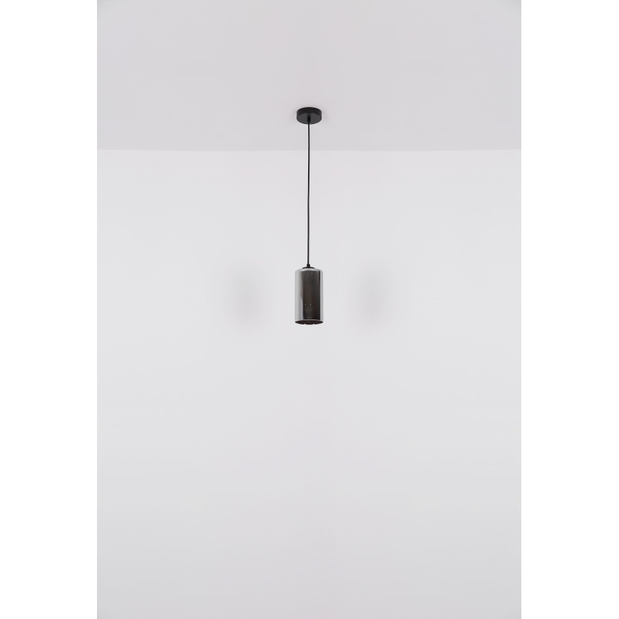 Globo - Candeeiro suspenso 1xE27/25W/230V diâmetro 11 cm preto