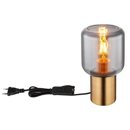 Globo - Candeeiro de mesa 1xE27/40W/230V latão