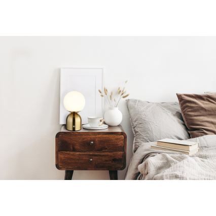 Globo - Lâmpada de mesa tátil LED regulável LED/2,5W/3,7V 2700K/4000K/6500K 1800 mAh USB latão