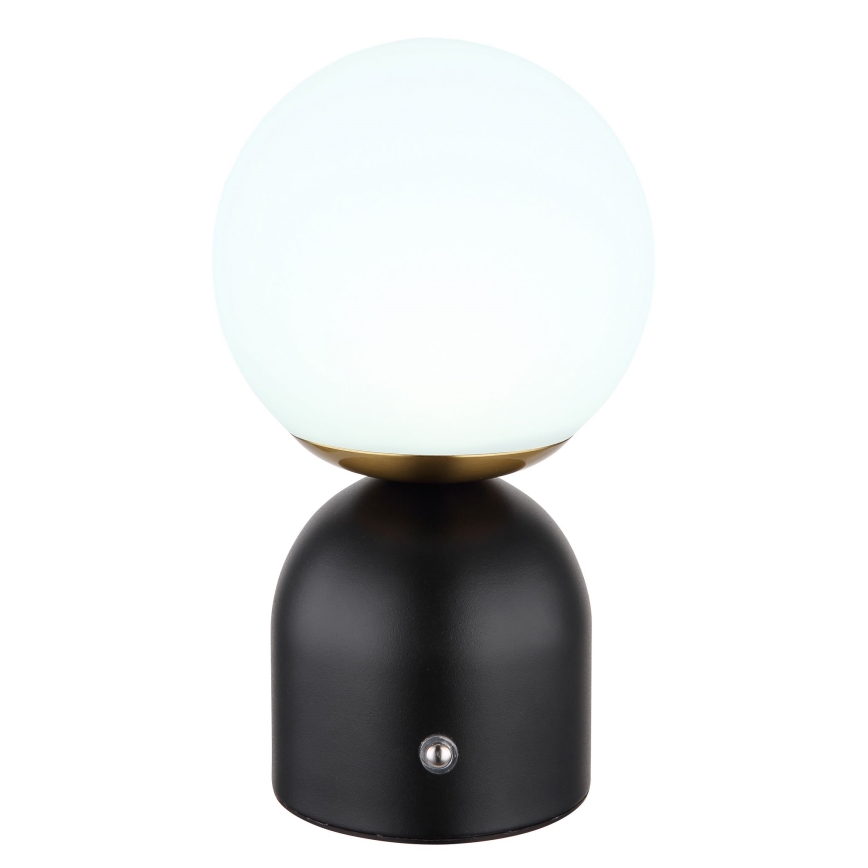 Globo - Lâmpada de mesa tátil LED regulável LED/2,5W/3,7V 2700/4000/6500K 1800 mAh USB preta