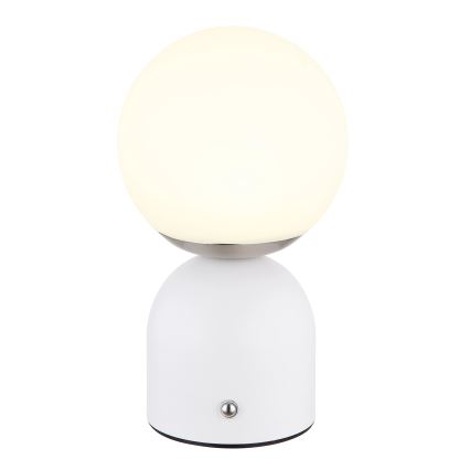 Globo - Lâmpada de mesa tátil LED regulável LED/2,5W/3,7V 2700/4000/6500K 1800 mAh USB branca