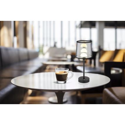 Globo - Lâmpada de mesa tátil recarregável LED regulável LED/2,5W/3,7V 2700/4000/6500K 1800 mAh preta