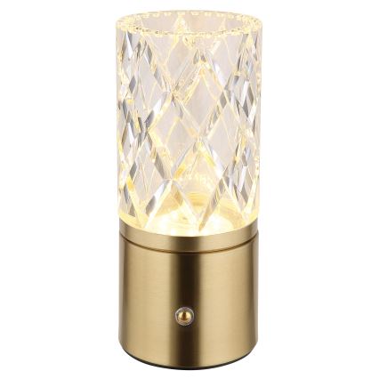 Globo - Candeeiro de mesa táctil LED com regulação LED/2,5W/3,7V 2700K/4000K/6500K 1800 mAh USB dourado