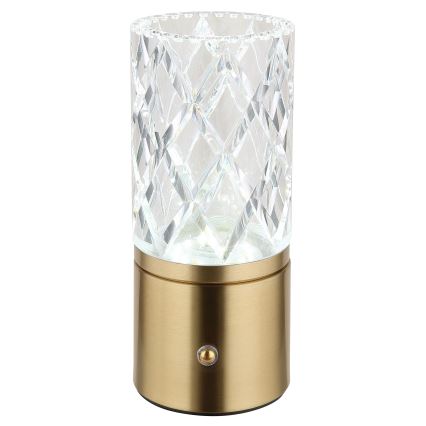 Globo - Candeeiro de mesa táctil LED com regulação LED/2,5W/3,7V 2700K/4000K/6500K 1800 mAh USB dourado