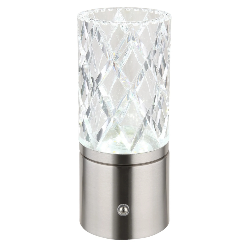 Globo - Lâmpada de mesa tátil LED regulável LED/2,5W/3,7V 2700K/4000K/6500K 1800 mAh USB cromo fosco