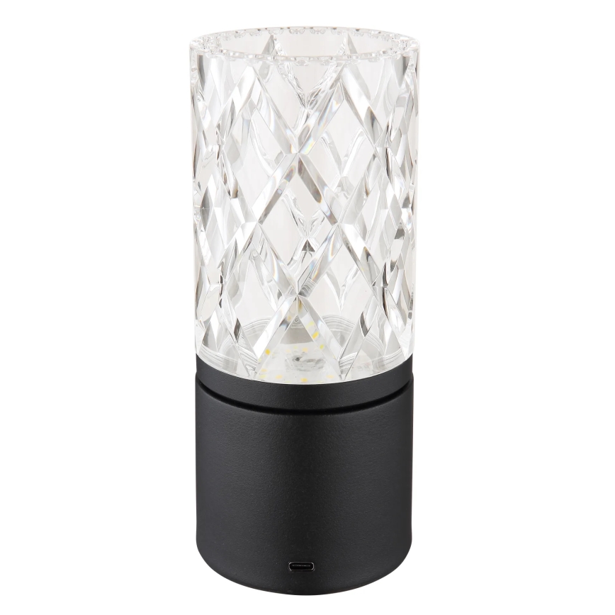 Globo - Lâmpada de mesa tátil LED regulável LED/2,5W/3,7V 2700K/4000K/6500K 1800 mAh USB preta