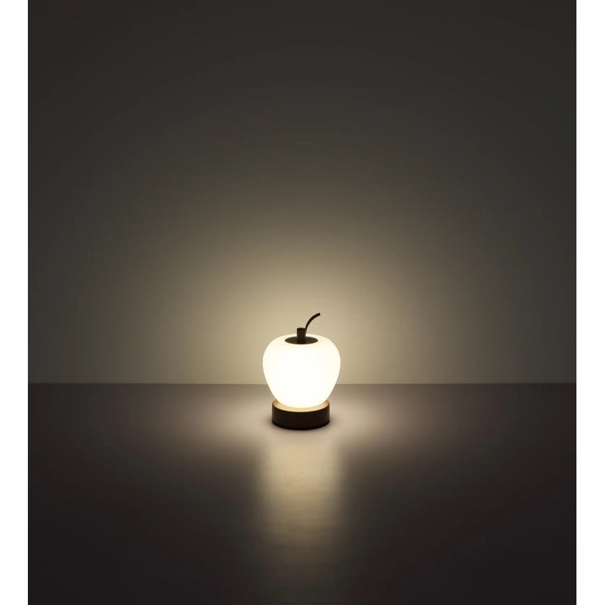 Globo - Lâmpada de mesa tátil LED regulável LED/2W/3,7V 2700K/4000K/6500K 1200 mAh USB castanha