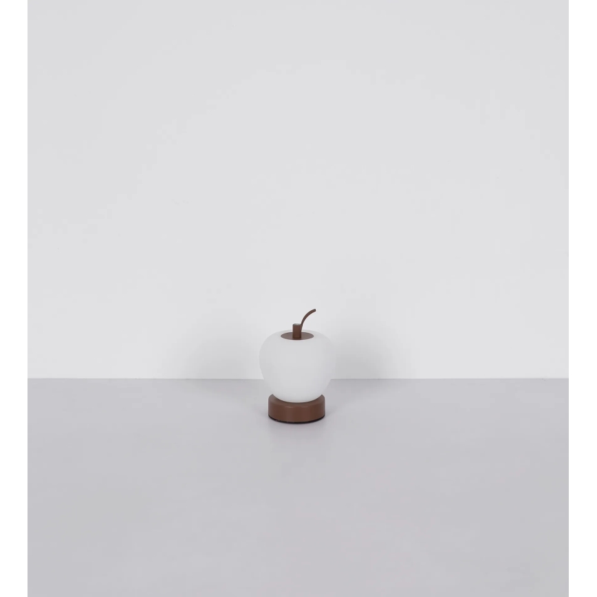 Globo - Lâmpada de mesa tátil LED regulável LED/2W/3,7V 2700K/4000K/6500K 1200 mAh USB castanha