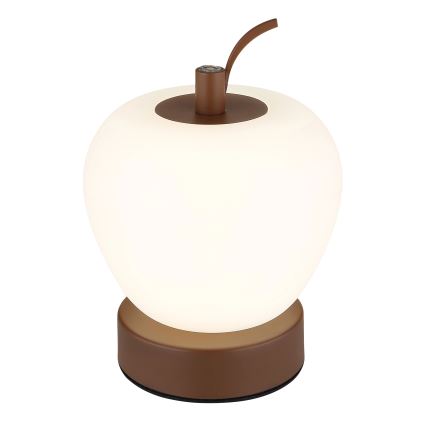 Globo - Lâmpada de mesa tátil LED regulável LED/2W/3,7V 2700K/4000K/6500K 1200 mAh USB castanha