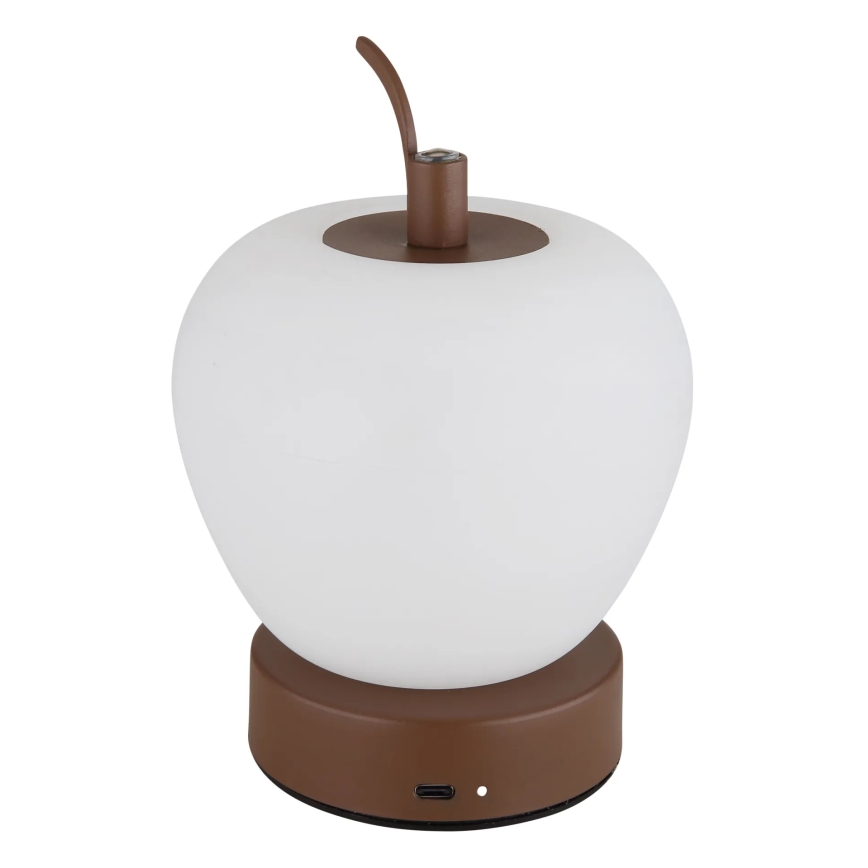 Globo - Lâmpada de mesa tátil LED regulável LED/2W/3,7V 2700K/4000K/6500K 1200 mAh USB castanha