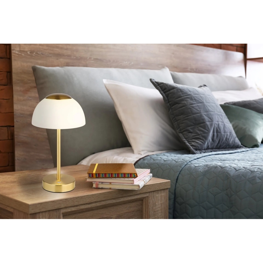 Globo - Candeeiro de mesa LED com regulação LED/2,5W/5V 1800mAh 2700K/4000K/6500K latão