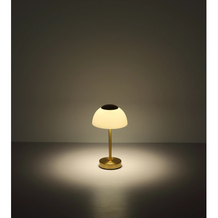 Globo - Candeeiro de mesa recarregável LED dimerizável LED/2,5W/5V 1800 mAh 2700K/4000K/6500K latão