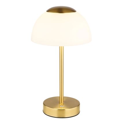 Globo - Candeeiro de mesa recarregável LED dimerizável LED/2,5W/5V 1800 mAh 2700K/4000K/6500K latão