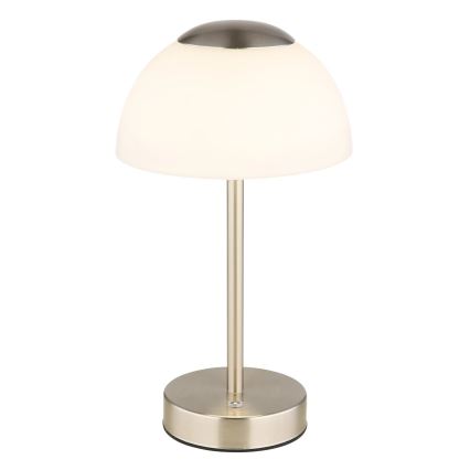 Globo - Candeeiro de mesa LED com regulação LED/2,5W/5V 1800mAh 2700K/4000K/6500K cromado mate