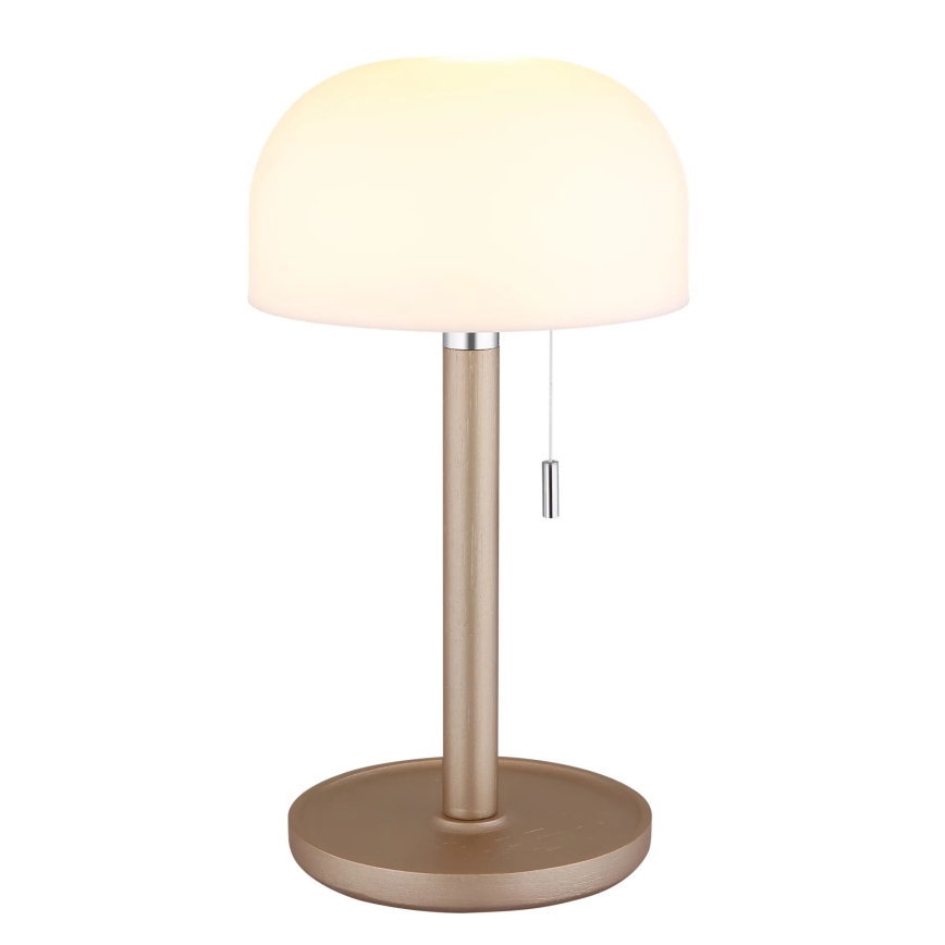 Globo - Lâmpada de mesa recarregável LED/1,5W/3,7V 3000/4200/6000K 1800mAh castanha