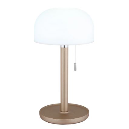 Globo - Lâmpada de mesa recarregável LED/1,5W/3,7V 3000/4200/6000K 1800mAh castanha