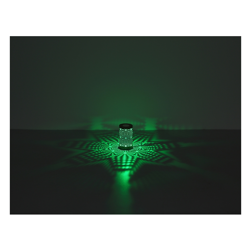 Globo - Lâmpada de mesa recarregável LED RGB com toque LED/1W/5V 500 mAh castanha