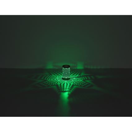 Globo - Lâmpada de mesa recarregável LED RGB com toque LED/1W/5V 500 mAh cinza