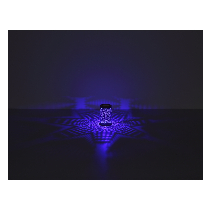 Globo - Lâmpada de mesa recarregável LED RGB com toque LED/1W/5V 500 mAh cinza