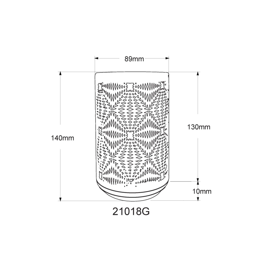 Globo - Lâmpada de mesa recarregável LED RGB com toque LED/1W/5V 500 mAh cinza