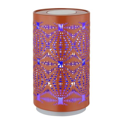 Globo - Lâmpada de mesa recarregável LED RGB tátil LED/1W/5V 500 mAh cobre