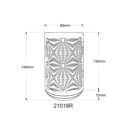 Globo - Lâmpada de mesa recarregável LED RGB tátil LED/1W/5V 500 mAh cobre