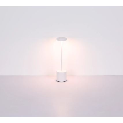 Globo - Lâmpada de mesa LED tátil regulável LED/1,2W/3,7V 2000K/3500K/7000K 1200 mAh USB branca