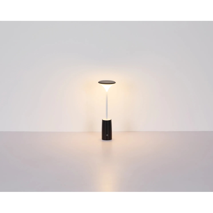 Globo - Candeeiro de mesa tátil LED com regulação LED/1,2W/3,7V 3000K 1500mAh preto