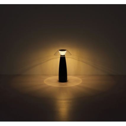 Globo 21021B - Candeeiro de mesa tátil LED com regulação LED/1W/3,7V 3000K preto