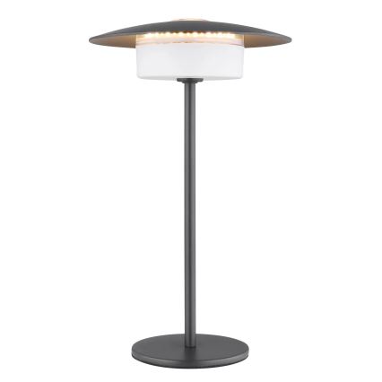 Globo - Candeeiro de Mesa Tátil Recarregável LED para Exterior LED/3W/3,7V 1800/2700/3000K IP44 1800 mAh cinzento