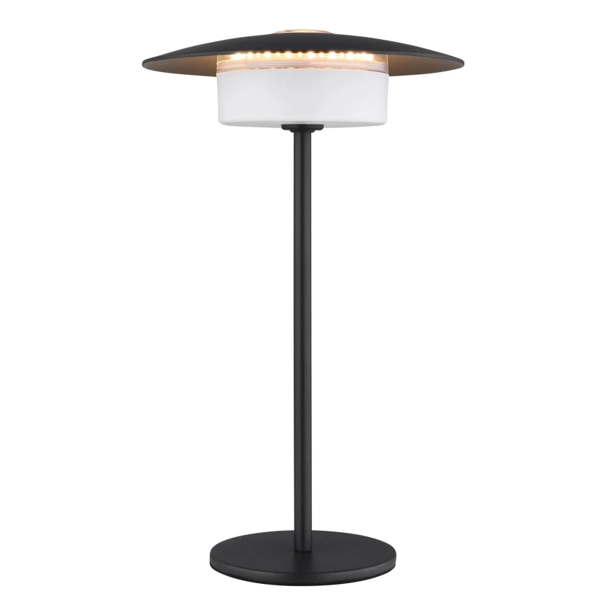 Globo - Lâmpada de mesa tátil recarregável LED para exterior LED/3W/3,7V 1800/2700/3000K IP44 1800 mAh preta