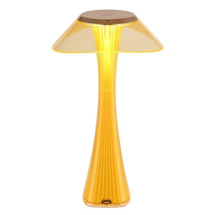Globo - Lâmpada de mesa LED recarregável com dimmer LED/2,5W/3,7V 1200 mAh 2700/4500/6500K dourada